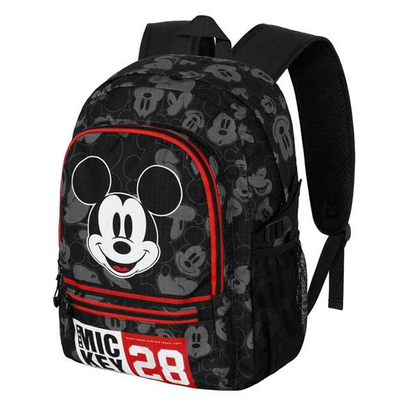 Karactermania Sac à dos urbain léger Mickey Mouse avec compartiment rembourré pour ordinateur et sangle pour valise 31x18x44 cm Karactermania Sac à dos urbain léger Mickey Mouse avec compartiment rembourré pour ordinateur et sangle pour valise 31x18x44 cm