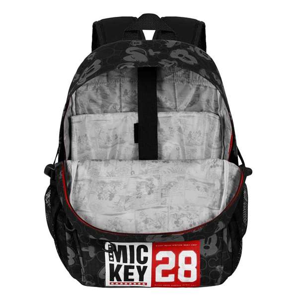 Karactermania Sac à dos urbain léger Mickey Mouse avec compartiment rembourré pour ordinateur et sangle pour valise 31x18x44 cm Karactermania Sac à dos urbain léger Mickey Mouse avec compartiment rembourré pour ordinateur et sangle pour valise 31x18x44 cm