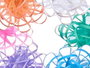 Pincello Visillo 72 nœuds PVC 6 couleurs pastel 5,8 cm 19,5 x 27,5 x 7 cm (Set de 12)