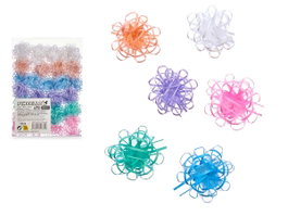 Pincello Visillo 72 nœuds PVC 6 couleurs pastel 5,8 cm 19,5 x 27,5 x 7 cm (Set de 12)