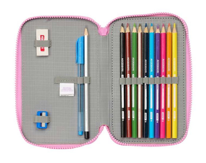 Safta Trousse double Gabby's Dollhouse Party Rose 28 pièces