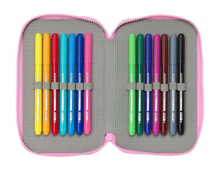 Safta Trousse double Gabby's Dollhouse Party Rose 28 pièces