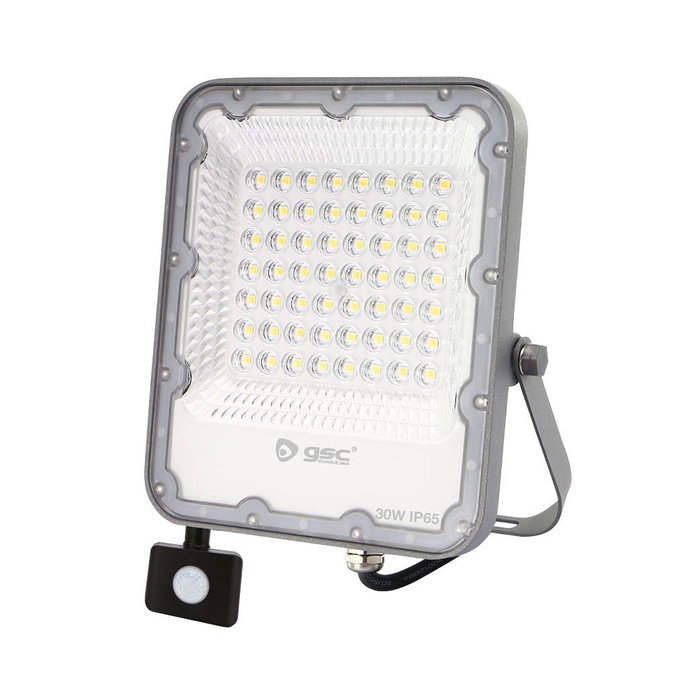 GSC Evolution Projecteur LED 30W avec capteur de mouvement, 6500K, Gris GSC Evolution Projecteur LED 30W avec capteur de mouvement, 6500K, Gris