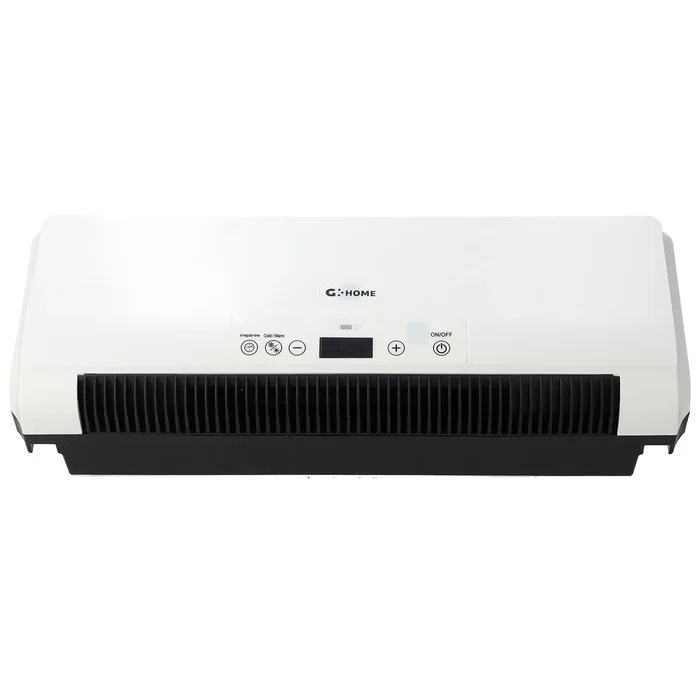 Chauffage mural PTC avec ventilateur, 1600W, Blanc, avec télécommande