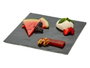 KINVARA Planche à apéritif carrée en ardoise noire 25x25cm