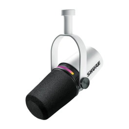 Shure MV7+ blanc (USB-C + XLR)