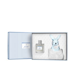 Jacadi Coffret Eau de Cologne sans alcool 100ml + Doudou Lapin, 2 Pièces