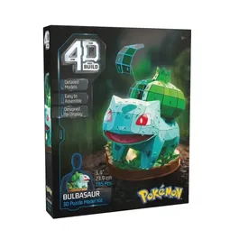 Spinmaster Puzzle 3D 4D Build Pokémon Bulbizarre - Maquette à Construire - 195 Pièces - 24 cm - À Partir de 12 Ans