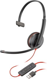 Poly Blackwire 3210 Micro-casque Monaural USB-A Noir