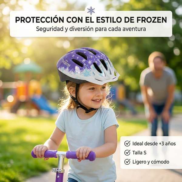 Toimsa - Casque enfant Frozen - Licencié - Taille 50-54 cm - Pour enfant à partir de 3 ans