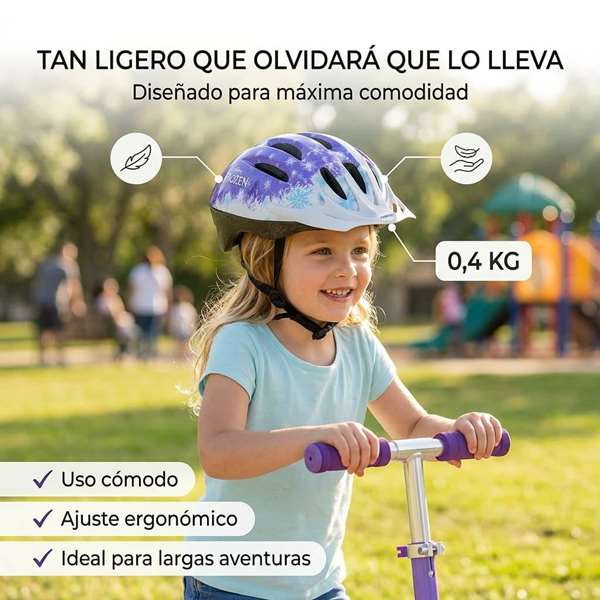 Toimsa - Casque enfant Frozen - Licencié - Taille 50-54 cm - Pour enfant à partir de 3 ans