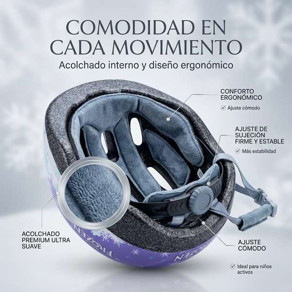 Toimsa - Casque enfant Frozen - Licencié - Taille 50-54 cm - Pour enfant à partir de 3 ans