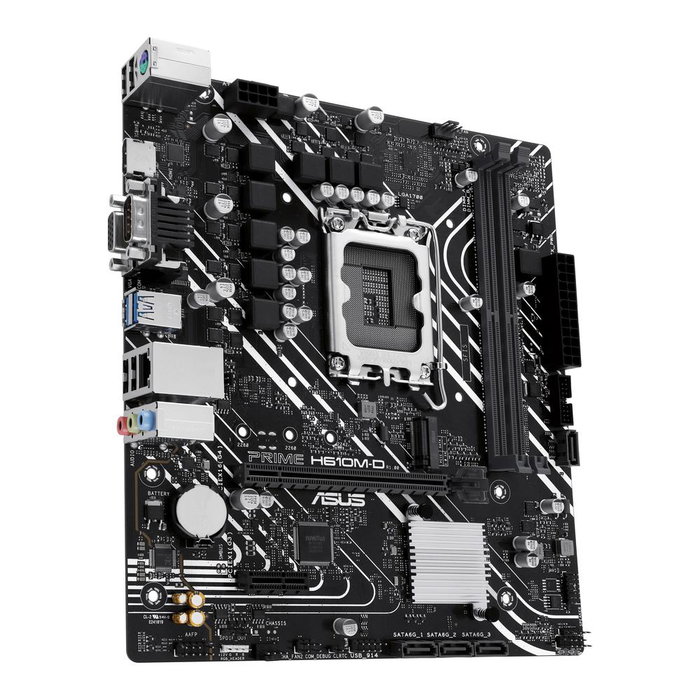 Asus Prime H610M-D LGA1700 Carte Mère Micro ATX Intel H610 DDR5, HDMI, VGA, PCIe 4.0, M.2, Gigabit LAN Asus Prime H610M-D LGA1700 Carte Mère Micro ATX Intel H610 DDR5, HDMI, VGA, PCIe 4.0, M.2, Gigabit LAN
