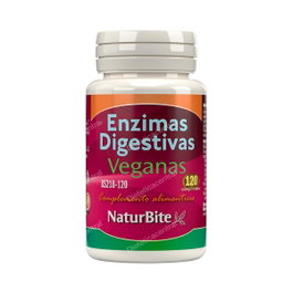 NATURBITE Enzimas Digestivas Veganas 120 comprimés