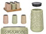 Ibergarden Lampe Solaire Lanterne Conique Losanges Assortis (Set de 12) beige, vert, rose