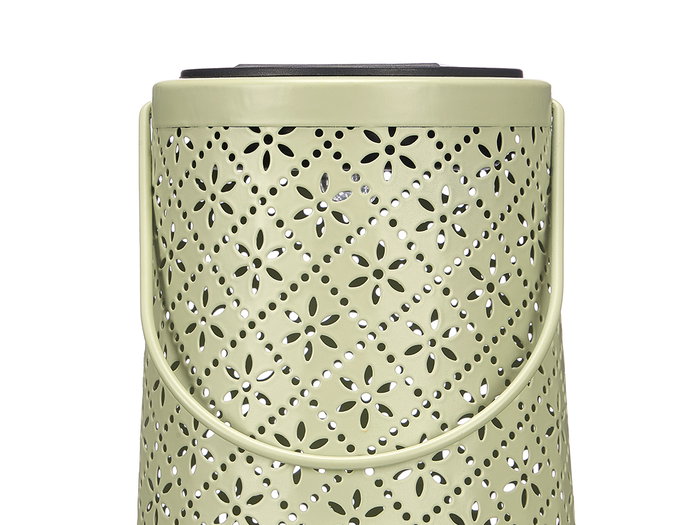 Ibergarden Lampe Solaire Lanterne Conique Losanges Assortis (Set de 12) beige, vert, rose