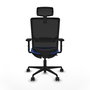 Piqueras Y Crespo Haches Chaise de bureau Bleu et Noir