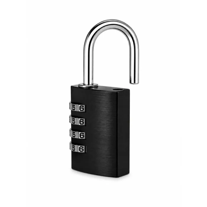 Abus Cadenas à combinaison 145/40, 4 chiffres, Aluminium noir