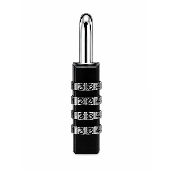 Abus Cadenas à combinaison 145/40, 4 chiffres, Aluminium noir