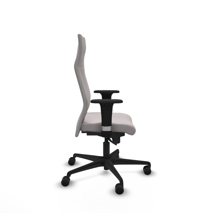 Piqueras Y Crespo Fauteuil Albacete Blanc en Simili-cuir avec Mécanisme Synchrone et Accoudoirs 1D