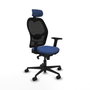 Piqueras y Crespo Chaise de Bureau avec Appui-tête Jorquera 2D036N2 Blue marine