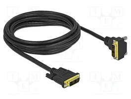 DELOCK Câble DVI-D (18+1) Dual Link 3m avec connecteurs 90°