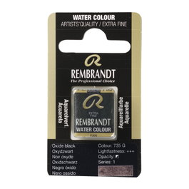 Rembrandt Aquarelle en pastille Noir Oxyde 735