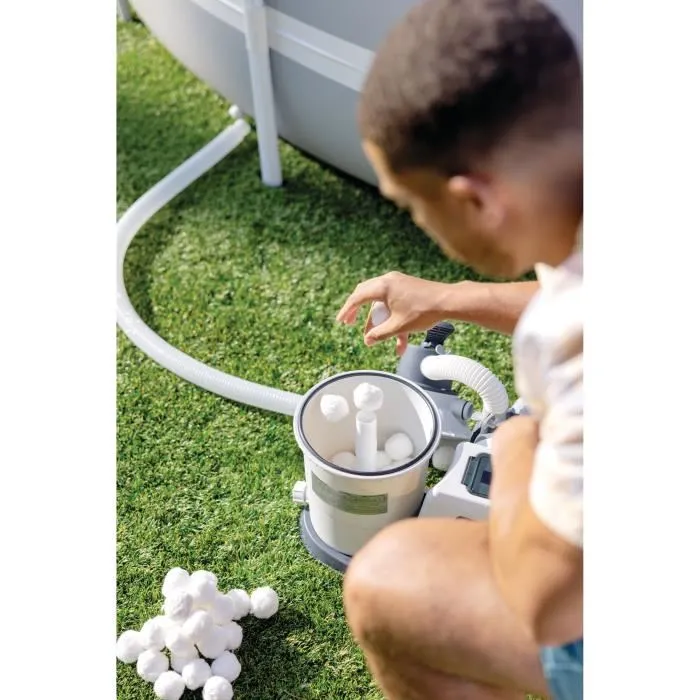 Intex Balles Filtrantes pour Filtre à Sable - Finesse 3-5 Microns - Durée de Vie 3-5 ans - 500g Équivalent 18kg de Sable Intex Balles Filtrantes pour Filtre à Sable - Finesse 3-5 Microns - Durée de Vie 3-5 ans - 500g Équivalent 18kg de Sable