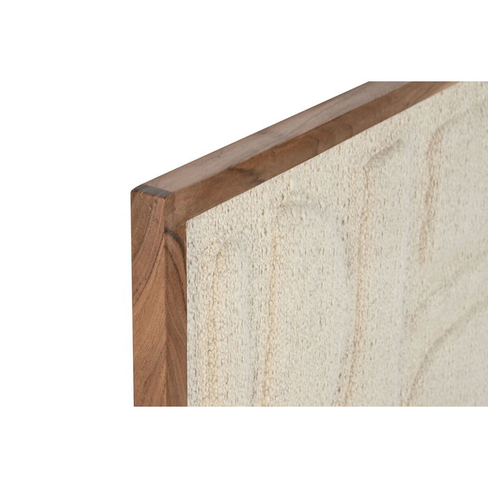 Home ESPRIT Cadre 3D Coton et Bois d'acacia 75 x 3 x 105 cm