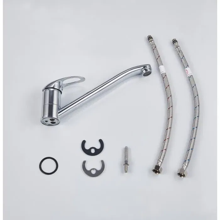 Edouard Rousseau JOKER EDOUARD ROUSSEAU - Mitigeur d'évier de cuisine chromé - Bec mobile et réducteur de débit d'eau - Cartouche céramique 35 mm - Laiton - Livré complet Edouard Rousseau JOKER EDOUARD ROUSSEAU - Mitigeur d'évier de cuisine chromé - Bec mobile et réducteur de débit d'eau - Cartouche céramique 35 mm - Laiton - Livré complet