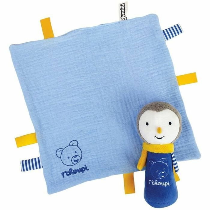 Jemini Coffret Naissance T'choupi avec Doudou et Peluche Hochet Bleu