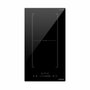 Oceanic Domino induction encastrable avec 2 foyers et zone flexible, Noir