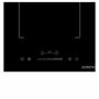 Oceanic Domino induction encastrable avec 2 foyers et zone flexible, Noir