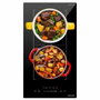 Oceanic Domino induction encastrable avec 2 foyers et zone flexible, Noir