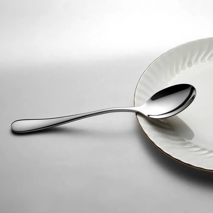 ARTHUR MARTIN - AM2202 - Ensemble de couverts 24 pieces en acier inoxydable, finition miroir poli avec manches mats - 6 couteaux, 6 fourchettes, 6 cuilleres