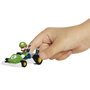 Jakks Pacific Mario Kart Racers Figurine - Voiture Mini Super Mario 6 cm PVC - Modèles Assortis (Mario, Luigi, Yoshi, Shy Guy)