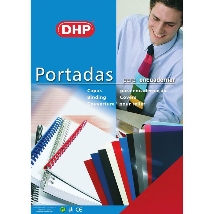 Couvertures de reliure DHP Rouge A4 polypropylène 100 Pièces Couvertures de reliure DHP Rouge A4 polypropylène 100 Pièces