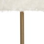 BigBuy Home Lampadaire Blanc et Doré en Métal et Tissu