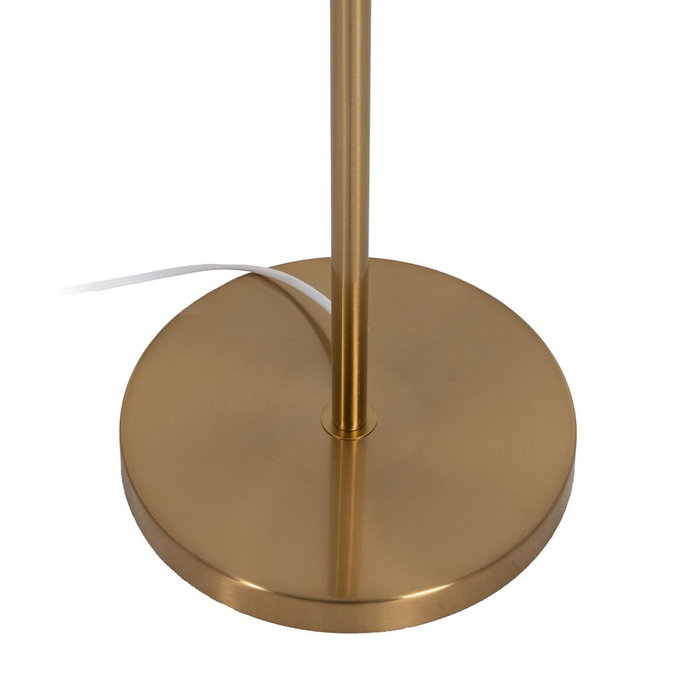 BigBuy Home Lampadaire Blanc et Doré en Métal et Tissu BigBuy Home Lampadaire Blanc et Doré en Métal et Tissu