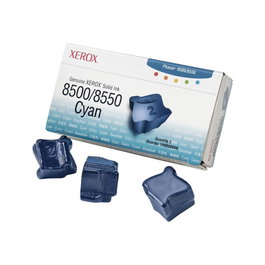 Xerox Tektronix Phaser 8500/8550 Tinte Solide Cyan (Pack de 3 unités) - Cartouche Encre