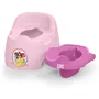 Bright Starts Disney Princess Full Comfort Pot d'Apprentissage Ergonomique pour Enfant - Dossier Haut, Protections Anti-Éclaboussures, Cuvette Amovible - Poids Max 22 kg