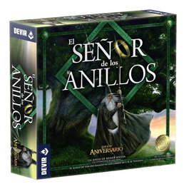 Devir Jeu de Société Le Seigneur des Anneaux Édition Anniversaire – Jeu Coopératif pour 5 Joueurs