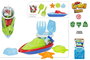 Color Baby Set de Plage Mr Craby Pirate Bateau avec Seau, Tamis, Pelles et Moules pour Enfant dès 18 Mois