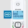 Alcatel F530 Duo Téléphone DECT sans fil avec 2 combinés, fonction blocage d'appels, mains libres, 2 mémoires directes, écran rétroéclairé - Blanc/Bleu