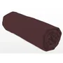LOVELY HOME Drap-housse 140x190+25 cm Chocolat 100% coton LH71600