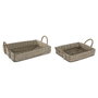 Home ESPRIT Set de paniers Fibre naturelle Naturel Urbaine 41 x 32 x 16 cm
