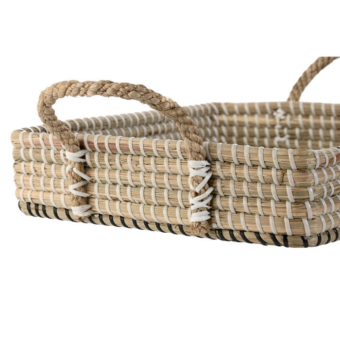 Set de basket Home ESPRIT Fibre naturelle Naturel Urbaine 41 x 32 x 16 cm