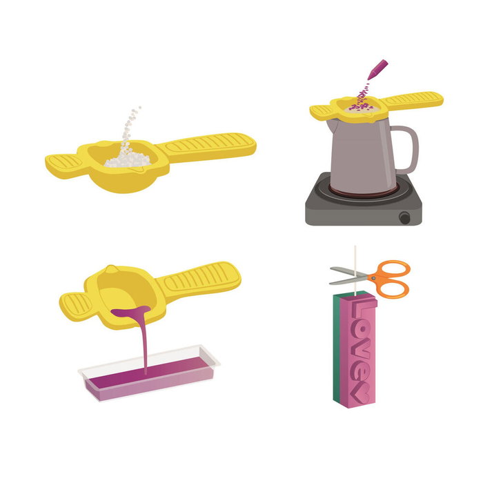 Clementoni Coffret Crée tes bougies - Série Messages Clementoni Coffret Crée tes bougies - Série Messages