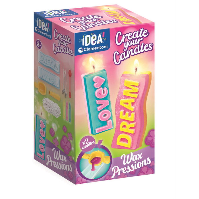 Clementoni Coffret Crée tes bougies - Série Messages Clementoni Coffret Crée tes bougies - Série Messages
