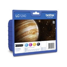 Brother LC1240 Multipack Cartouches d'encre Noir Cyan Magenta Jaune 600 pages MFCJ6510DW MFCJ6710DW